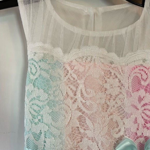 NWT Girls Easter Spring Dress Special Occasion Pastel Colors Size 5 - Picture 4 of 5
